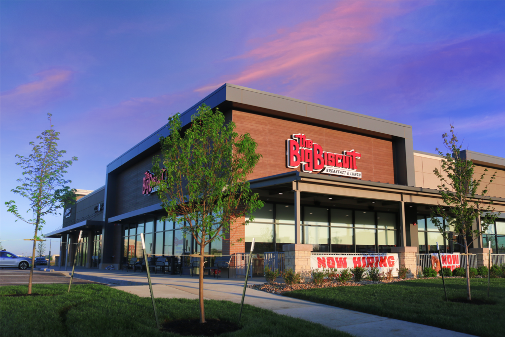 Image of The Big Biscuit Lenexa taken from In front of the restaurant